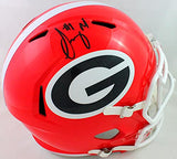 Sony Michel Autographed Georgia Bulldogs Speed F/S Helmet - Beckett W *Black