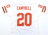 Earl Campbell Autographed White College Style Jersey - Beckett W Hologram *Black