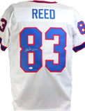 Andre Reed Autographed White Pro Style Jersey w/HOF - Beckett W Auth *M8