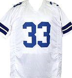 Tony Dorsett Signed White Pro Style Jersey w/ 5 Stats- Beckett W Hologram