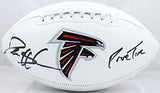 Deion Sanders Autographed Atlanta Falcons Logo Football w/Primetime-BeckettWHolo