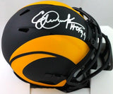 Eric Dickerson Signed Rams Eclipse Speed Mini Helmet w/ HOF- Beckett W*Silver