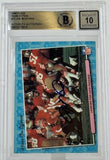 1986 Fleer Team Action #73 Joe Montana Auto SF 49ers BAS Autograph 10