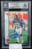 1992 Pro Set #422 Deion Sanders Pro Bowl BAS Autograph 10