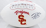 Brian Cushing Autographed USC Trojans Logo Football- JSA W Auth *Right