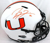 Ray Lewis Signed Hurricanes F/S Riddell Lunar Speed Authentic Helmet-BAWHologram