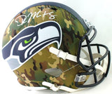 DK Metcalf Signed Seattle Seahawks F/S Camo Speed Helmet - Beckett W Auth *White