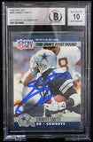 1990 Pro Set #685 Emmitt Smith Auto Dallas Cowboys BAS Autograph 10