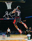 Steve Francis Signed Rockets 8x10 FP Photo Dunk Contest- Beckett Witness *Silver