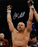 Chuck Liddell Autographed UFC 16x20 Arms Up Photo- Beckett Auth *White