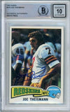 1975 Topps #416 Joe Theismann RC Washington BAS Autograph 10