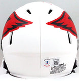 Kurt Warner Autographed Cardinals Lunar Speed Mini Helmet- Beckett W *Red