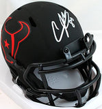 Andre Johnson Autographed Houston Texans Eclipse Speed Mini Helmet-JSA W *Silver