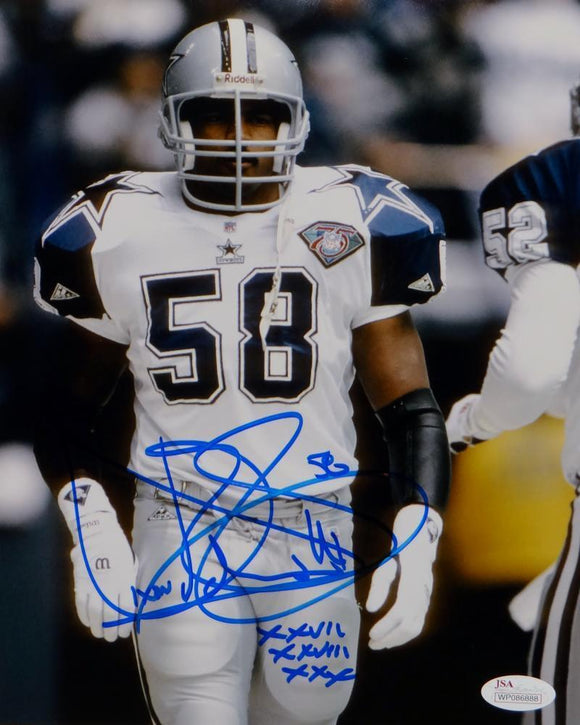 Dixon Edwards Autographed Dallas Cowboys 8x10 Vertical Photo- JSA Witnessed Auth