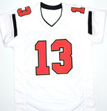 Mike Evans Autographed White Pro Style Jersey- Beckett W Hologram *Black