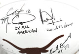UT Quad Autographed Texas Longhorns F/S Speed Authentic Helmet - JSA W