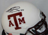 Johnny Manziel Autographed Texas A&M Aggies White Mini Helmet W/ HT- JSA W A