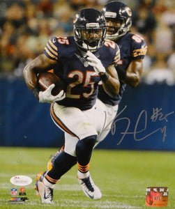 Ka'Deem Carey Signed *Silver Bears 8x10 Running W/ Ball P. F. Photo- JSA W Auth