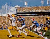 Brad Wing Autographed LSU Tigers 16x20 TD Run Photo- JSA Witnessed Auth