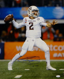 Johnny Manziel Autographed 16x20 Passing In Cotton Bowl Photo W/ HT- JSA W