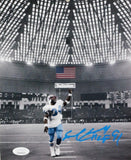 Earl Campbell Autographed Houston Oilers 8x10 Pointing Photo W/ HOF- JSA W Auth