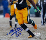 Eddie Lacy Autographed Green Bay Packers 8x10 Running In Snow Photo- JSA W Auth