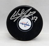 Karl Alzner Autographed Washington Capitals Hockey Puck- JSA Witnessed Auth