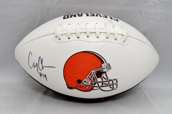 Corey Coleman Autographed Cleveland Browns Logo Football- JSA Witnessed Auth