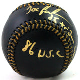 Doc Gooden Autographed Rawlings OML Black Baseball W/ 3 Inscriptions- JSA W Auth