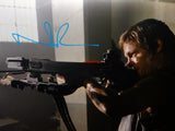 Norman Reedus Signed *Teal Walking Dead 16x20 Standing W/Crossbow Photo-JSA Auth