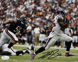 Lamar Miller Autographed *Black Houston Texans 8x10 Running Photo- JSA W Auth