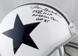 Roger Staubach Signed Cowboys F/S 60-63 TB Proline Helmet w/3 Insc-Beckett Auth