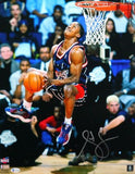 Steve Francis Signed Rockets 16x20 FP Photo Backward Dunk- Beckett Witness *S