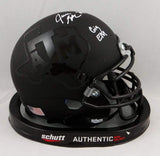 Jace Sternberger Signed Texas A&M Black Schutt Mini Helmet w/Gig Em- JSA W Auth