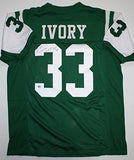 Chris Ivory Autographed Green Pro Style Jersey- JSA W Authenticated *L3