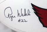 Roger Wehrli Autographed Arizona Cardinals Logo Football W/ HOF- JSA W Auth