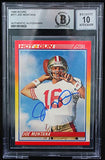 1990 Score #311 Joe Montana Auto San Francisco 49ers BAS Autograph 10