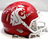 Mark Rypien Autographed Washington State Mini Helmet w/ Insc-Beckett W Hologram