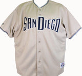 Fernando Tatis Jr. Autographed San Diego Padres Sand Majestic Jersey-JSA *Silver