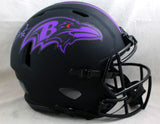 Ray Lewis Signed Ravens F/S Eclipse Speed Authentic Helmet - Beckett W Auth