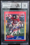 1990 Score #582 Joe Montana Auto San Francisco 49ers BAS Autograph 10