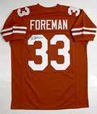 D'onta Foreman Autographed Orange College Style Jersey- JSA W Auth *L3