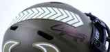 Andre Johnson Signed Texans Salute to Service Speed Mini Helmet- Beckett W Holo