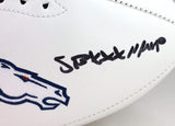 Terrell Davis Autographed Denver Broncos Logo Football w/ SB MVP- Beckett W *Blk