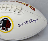 Charles Mann Autographed Washington Redskins Logo Football- The Jersey Source Au