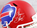 Kelly/Reed/Thomas Signed Buffalo Bills F/S AMP Speed Helmet- JSA W Auth *White