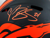 Champ Bailey Signed Denver Broncos F/S Eclipse Speed Helmet - Beckett W Auth