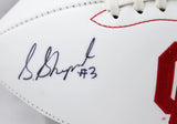 Sterling Shepard Autographed OU Sooners Logo Football- JSA W Auth