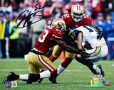 Patrick Willis Signed San Francisco 49ers Tackle 8x10 Photo- Beckett W Hologram