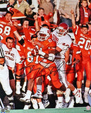 Barry Sanders Autographed OSU Cowboys 16x20 FP Running Photo- Beckett Hologram